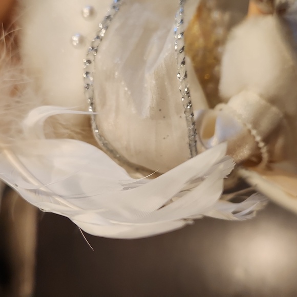 Vintage 1980-90s Christmas Décor, ANGEL White & Silver...